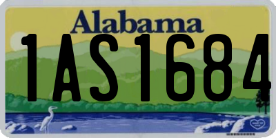 AL license plate 1AS1684