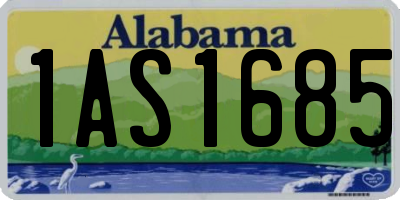 AL license plate 1AS1685