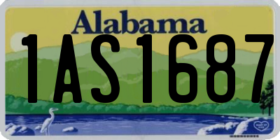 AL license plate 1AS1687