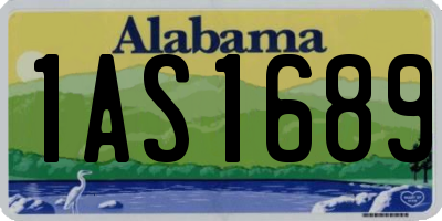 AL license plate 1AS1689