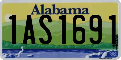 AL license plate 1AS1691