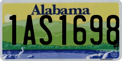 AL license plate 1AS1698