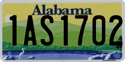 AL license plate 1AS1702