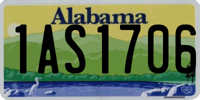AL license plate 1AS1706