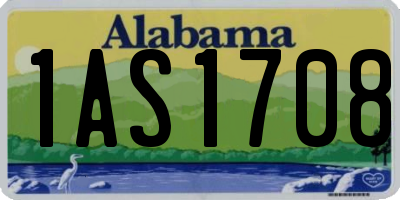 AL license plate 1AS1708