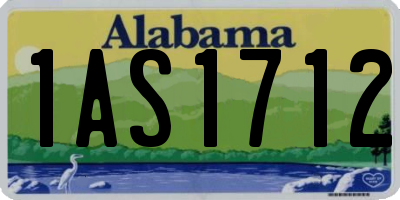 AL license plate 1AS1712