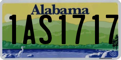 AL license plate 1AS1717