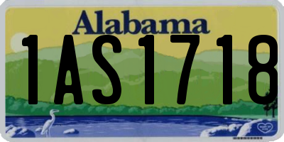 AL license plate 1AS1718