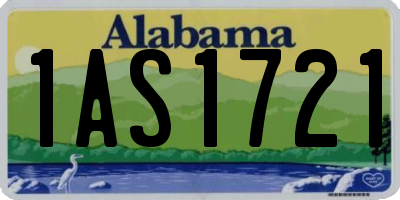 AL license plate 1AS1721