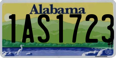 AL license plate 1AS1723
