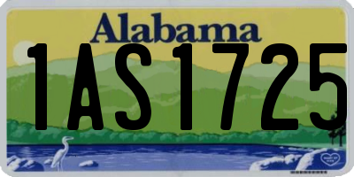 AL license plate 1AS1725