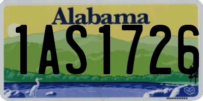 AL license plate 1AS1726