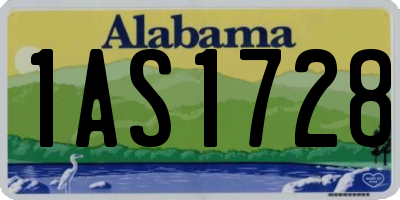 AL license plate 1AS1728