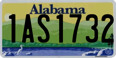 AL license plate 1AS1732