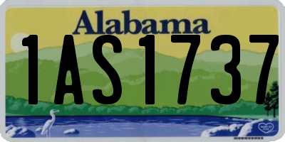 AL license plate 1AS1737
