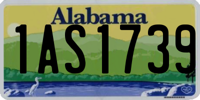 AL license plate 1AS1739