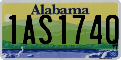 AL license plate 1AS1740