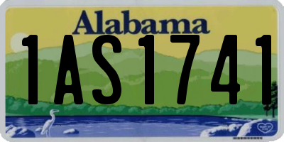 AL license plate 1AS1741