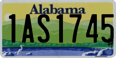 AL license plate 1AS1745
