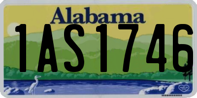 AL license plate 1AS1746