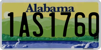 AL license plate 1AS1760