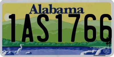 AL license plate 1AS1766