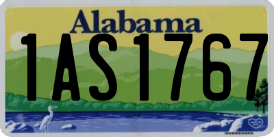 AL license plate 1AS1767