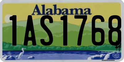 AL license plate 1AS1768
