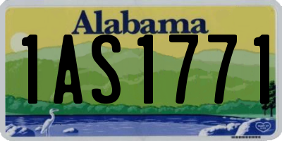 AL license plate 1AS1771