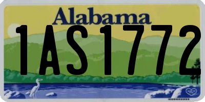 AL license plate 1AS1772