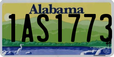 AL license plate 1AS1773