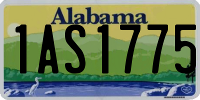 AL license plate 1AS1775