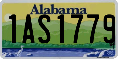 AL license plate 1AS1779