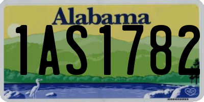 AL license plate 1AS1782