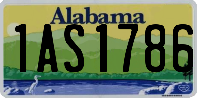 AL license plate 1AS1786