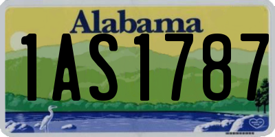 AL license plate 1AS1787