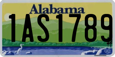 AL license plate 1AS1789