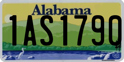 AL license plate 1AS1790