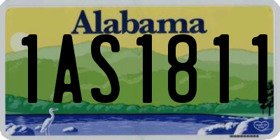 AL license plate 1AS1811