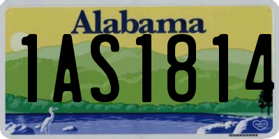 AL license plate 1AS1814