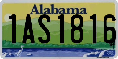 AL license plate 1AS1816