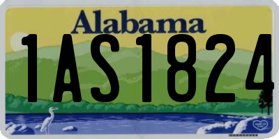 AL license plate 1AS1824
