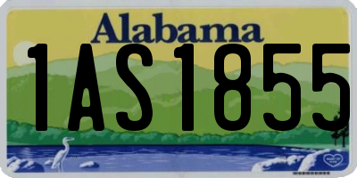 AL license plate 1AS1855