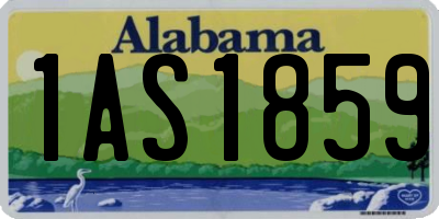 AL license plate 1AS1859