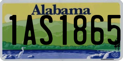AL license plate 1AS1865