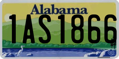 AL license plate 1AS1866