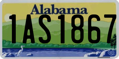 AL license plate 1AS1867
