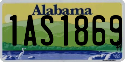 AL license plate 1AS1869