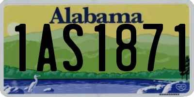 AL license plate 1AS1871
