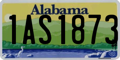 AL license plate 1AS1873